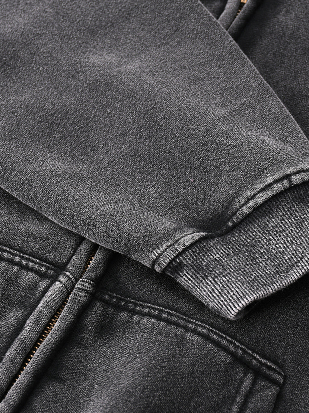 Butterfly Zip-Through Boxy Fleece Hoodie