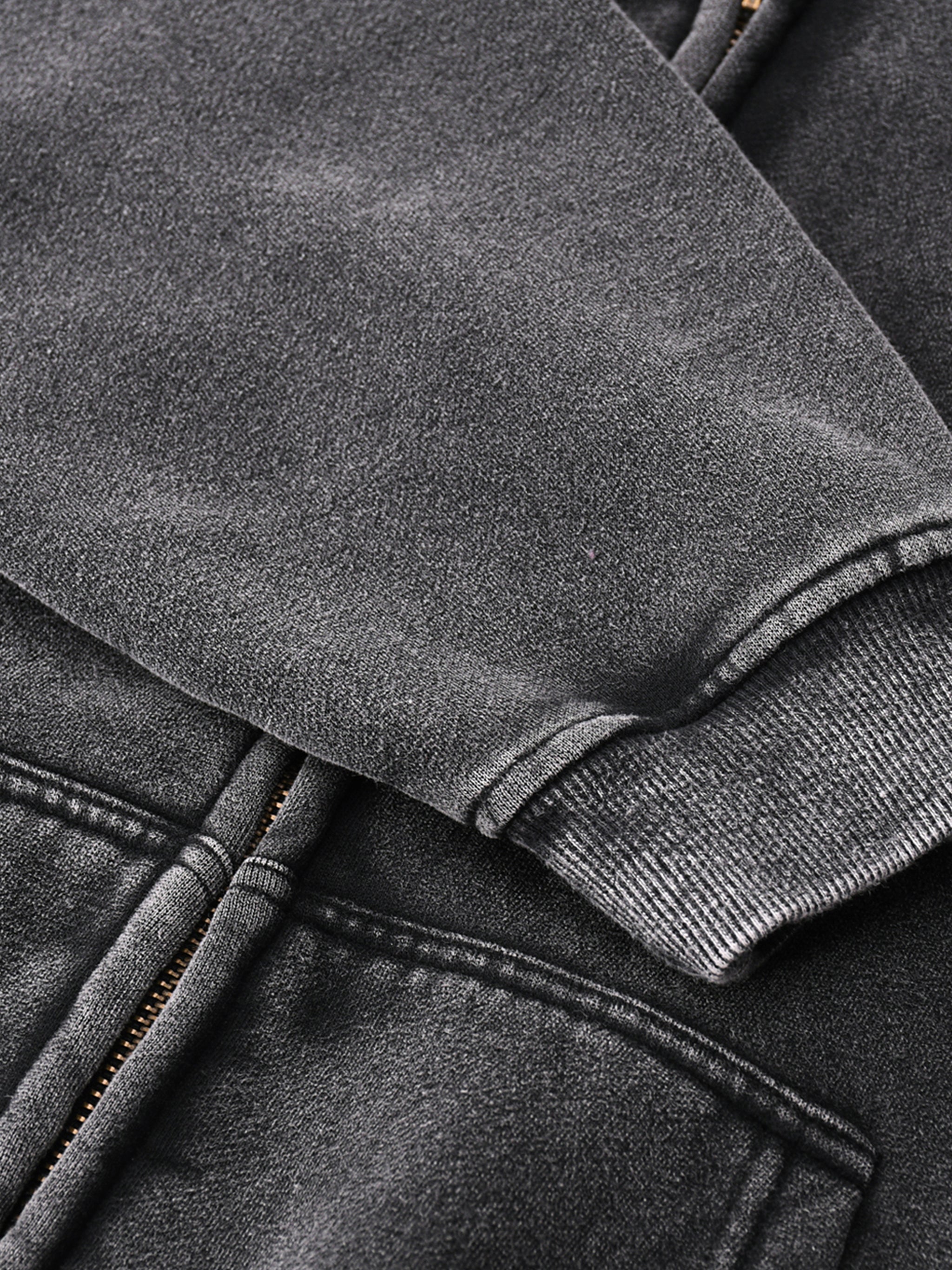 Butterfly Zip-Through Boxy Fleece Hoodie