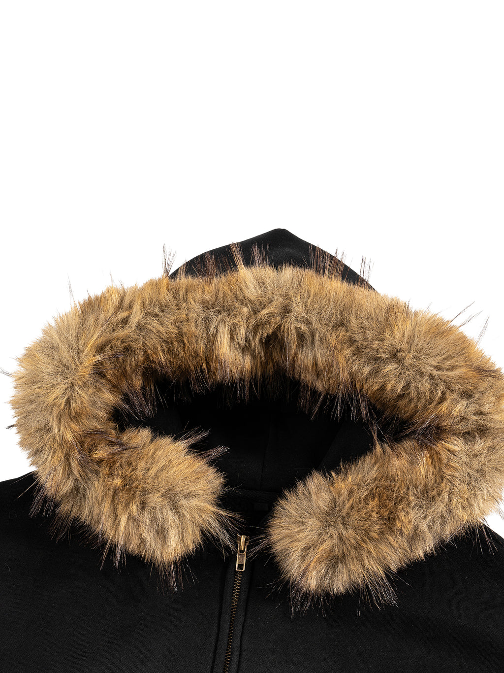 Unicorn Sun Fade Boxy Detachable Fur Hoodie